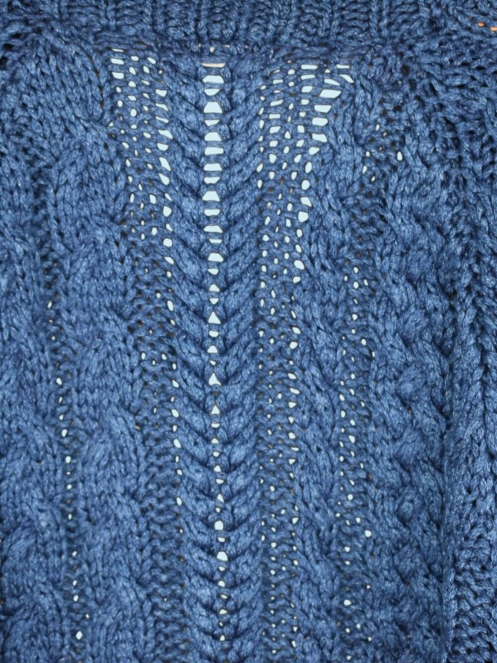 Ulla Johnson Zari Cardigan Size M/L Blue Knit Full Zip Textured Cotton Sweater - Picture 10 of 12
